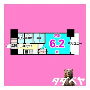 プレサンス鶴舞駅前レジス【4階】の間取り