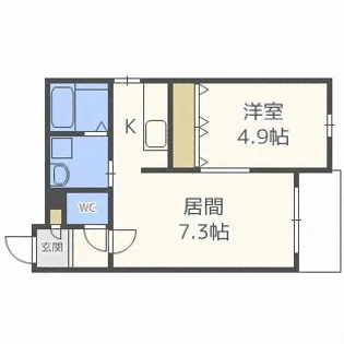 北海道札幌市中央区北六条西10【マンション】の間取り