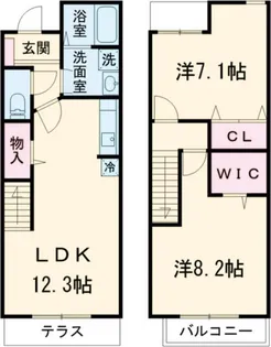 ウィステリア 菜花の間取り