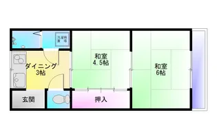 七福荘【1階】の間取り