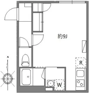 ソラシアレジデンス早稲田【1階】の間取り