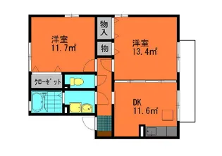 カーサ タカラA【1階】の間取り
