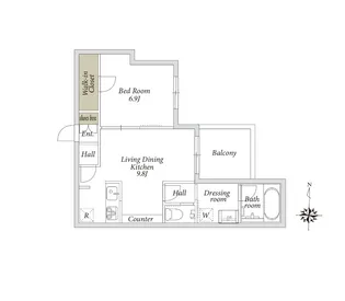 ロハス・ビレッジ【3階】の間取り