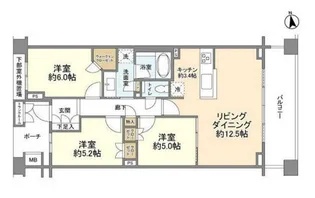 プラウド蘆花公園【2階】の間取り