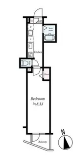 TRADIS NIPPORI.S【5階】の間取り