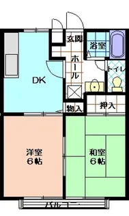 コーポフェニックスC【1階】の間取り