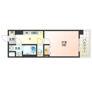 アドバンス西梅田IIIエミネンス【3階】の間取り