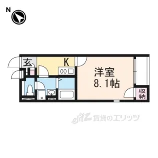 レオネクスト淀リヴィエール【2階】の間取り