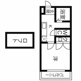 パルテネール北及S【1階】の間取り