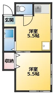 結城ハイツ【2階】の間取り