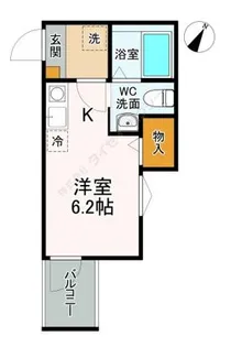 ルミナ境之谷【1階】の間取り