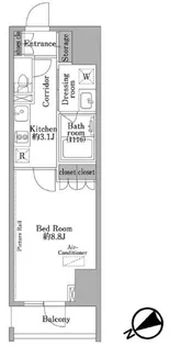 パークウッドレジデンス日本橋【5階】の間取り