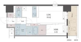 ラグゼナ用賀【11階】の間取り