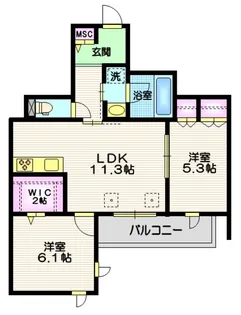 Bloom深沢【2階】の間取り