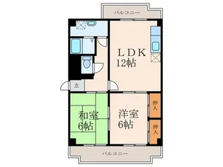 福岡県北九州市八幡西区八千代町【マンション】の間取り