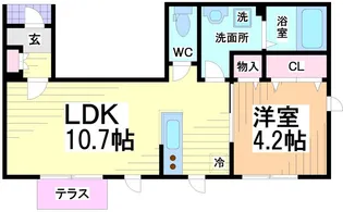東京都杉並区和泉1【アパート】の間取り