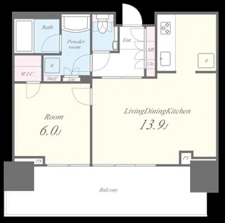 プラウドタワー小岩ファースト【7階】の間取り
