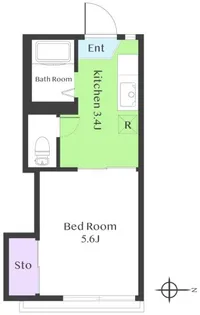 セゾン桜新町B【2階】の間取り