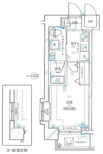 東京都港区浜松町2【マンション】の間取り