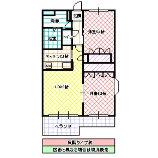 グランドール【1階】の間取り