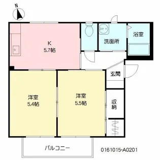 ドミール【2階】の間取り