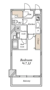 CLASSEUM飯田橋【3階】の間取り