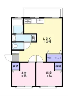 第2ミネマンション【2階】の間取り