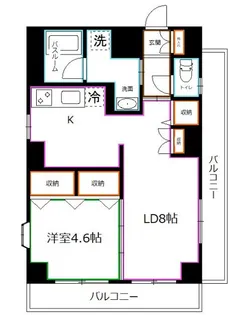 ラ メゾン ワダ【3階】の間取り