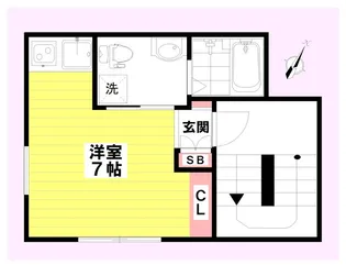 プロムナード浅草千束【2階】の間取り