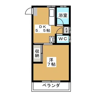 第2園部コーポ【1階】の間取り