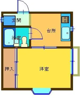 コンポウズドK【2階】の間取り