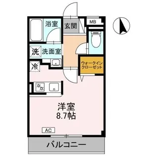 ラトゥール江坂【1階】の間取り