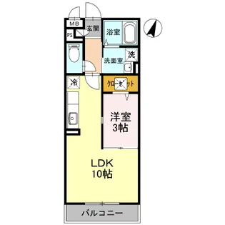 ヴェルドミール I【1階】の間取り