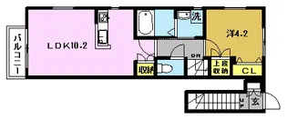 アリヴィオ柳橋【2階】の間取り