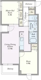 レシデンシアSK【4階】の間取り