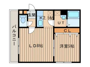 ウォ-ムズライフ【3階】の間取り