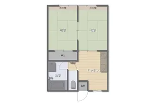 横堀アパート【2階】の間取り