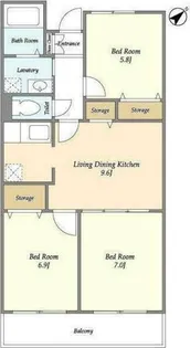 ネオ プロミネンス【5階】の間取り