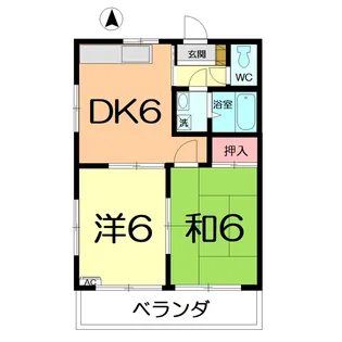 第7ノグチコーポ【1階】の間取り