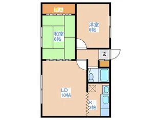 松浦マンション1【2階】の間取り