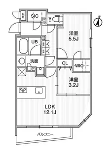 ルネサンスコート学芸大学【4階】の間取り