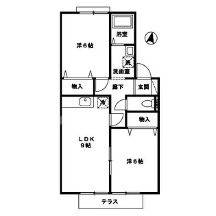 コーラルA棟【1階】の間取り