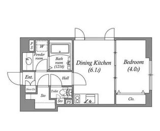 オーパスホームズ千駄木【6階】の間取り