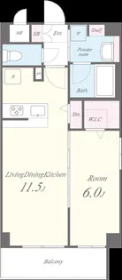 ブルーメ本山【2階】の間取り