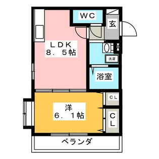 カンパネラYAOKICHI【2階】の間取り