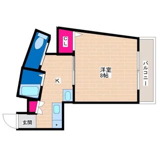 キンキ宝ハイツ【2階】の間取り