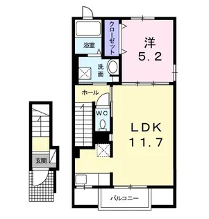 シャイネス ストーリアII【2階】の間取り