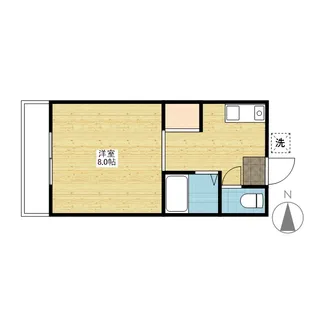 ウエスト岡山I【1階】の間取り