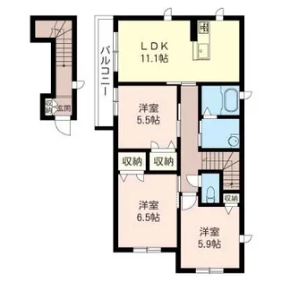 リラフォートみなみ【2階】の間取り