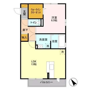 ジュネ きみ津(jeune kimitsu)【2階】の間取り